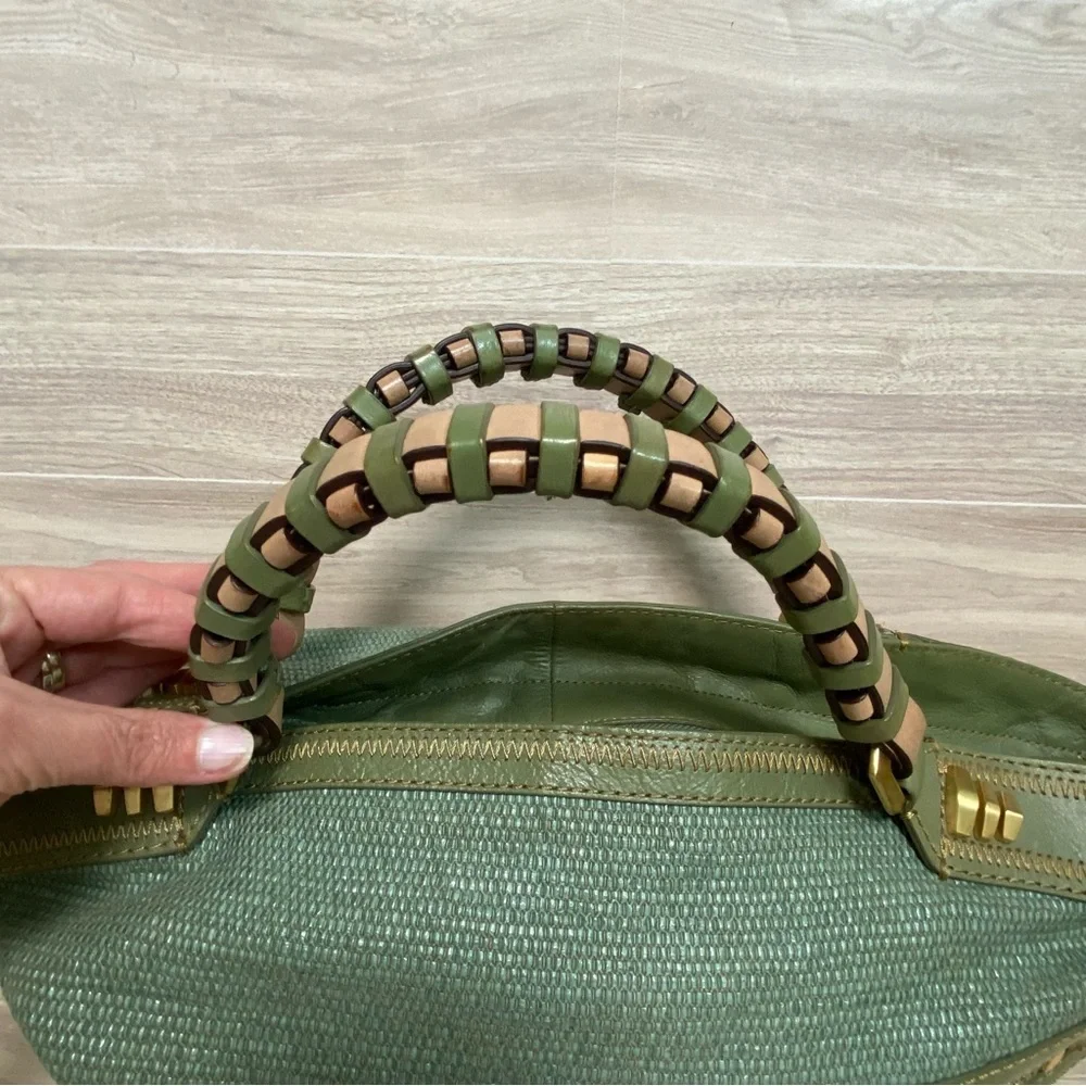 ORYANY / Fabric & Leather Boho Hobo Purse